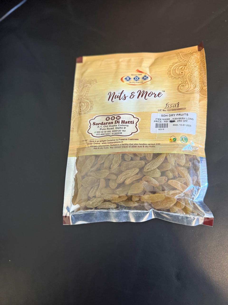 PREMIUM RAISINS/KISHMISH(LONG) 250g