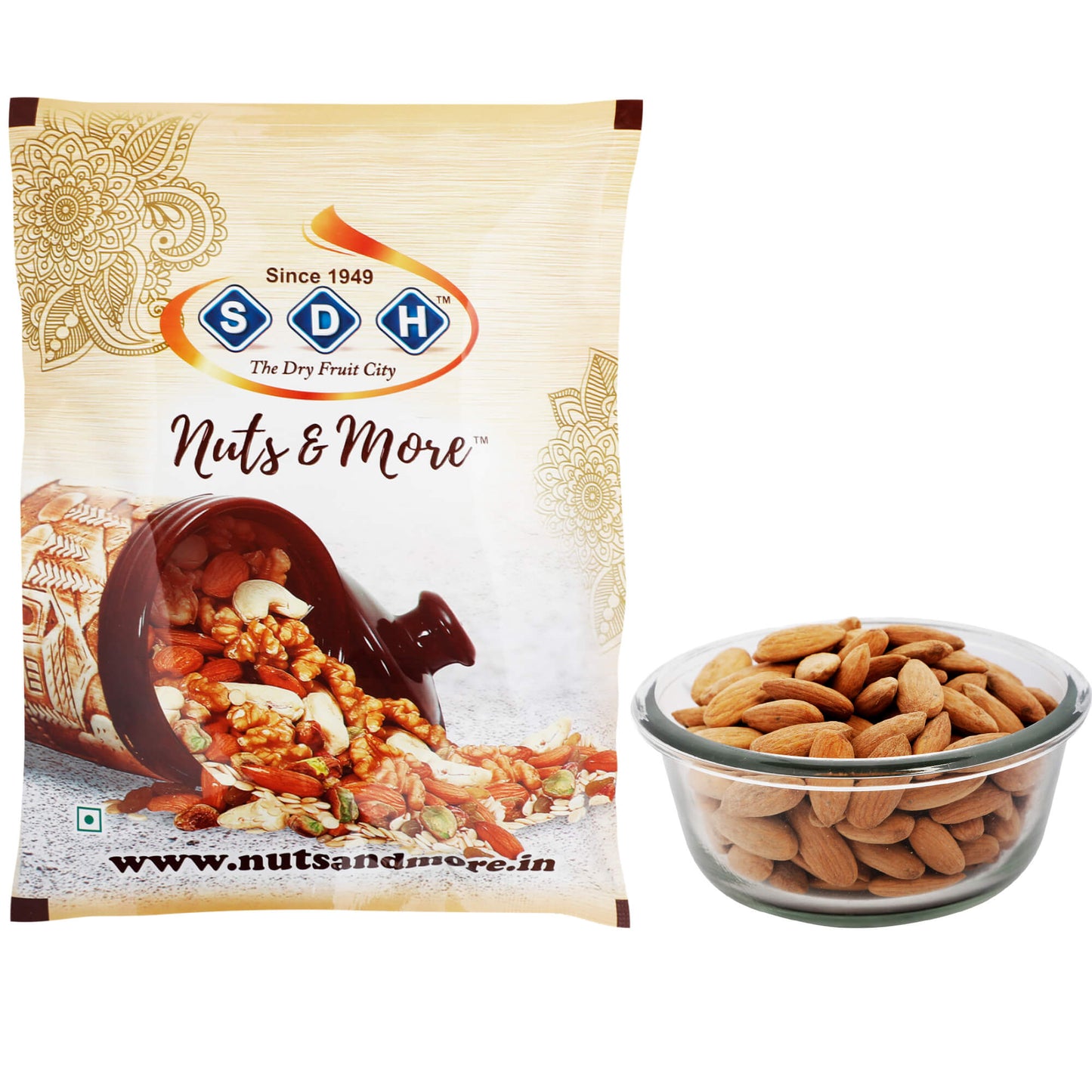 PREMIUM ALMONDS/BADAM (ROASTED AND LIGHTLY SALTED) 250g