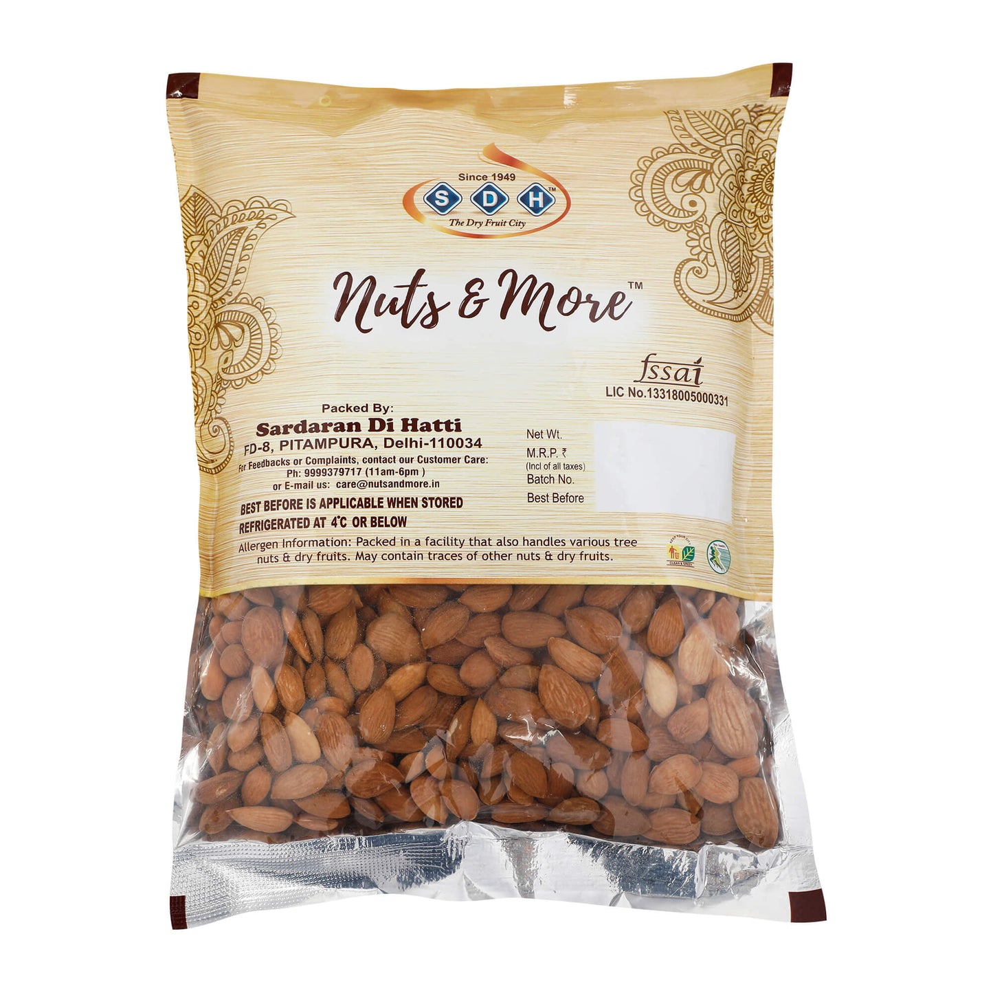 PREMIUM GURBANDI ALMONDS/BADAM 250g