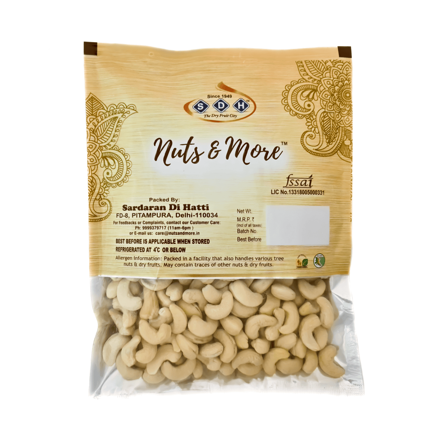 PREMIUM CASHEW NUTS/KAJU (MEDIUM) 250g